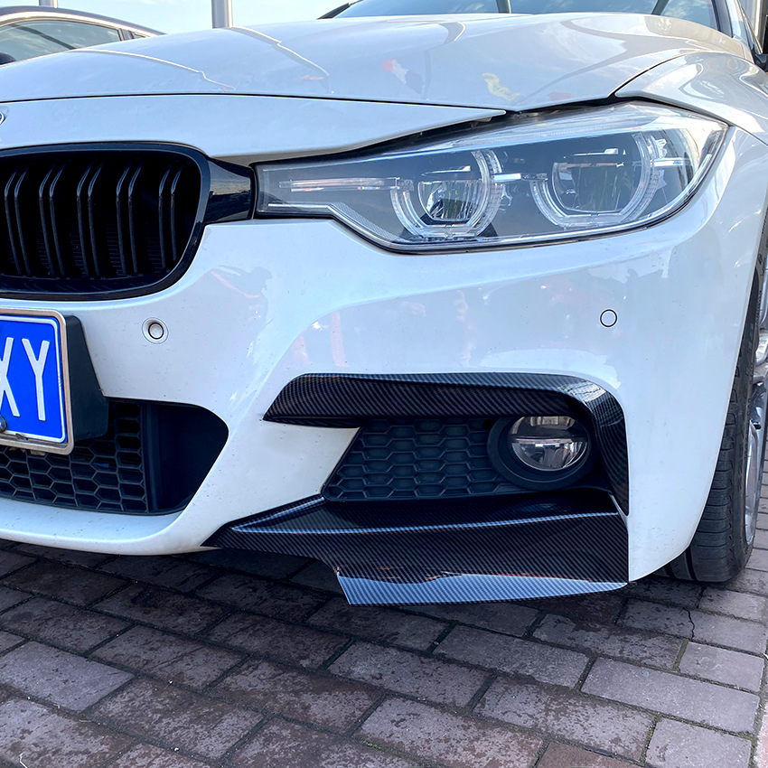 M パックフロントバンパー修正 Bmw 3 シリーズ F30 320i 325i 2013-2019 フォグライト風ナイフ角度トリム|undefined