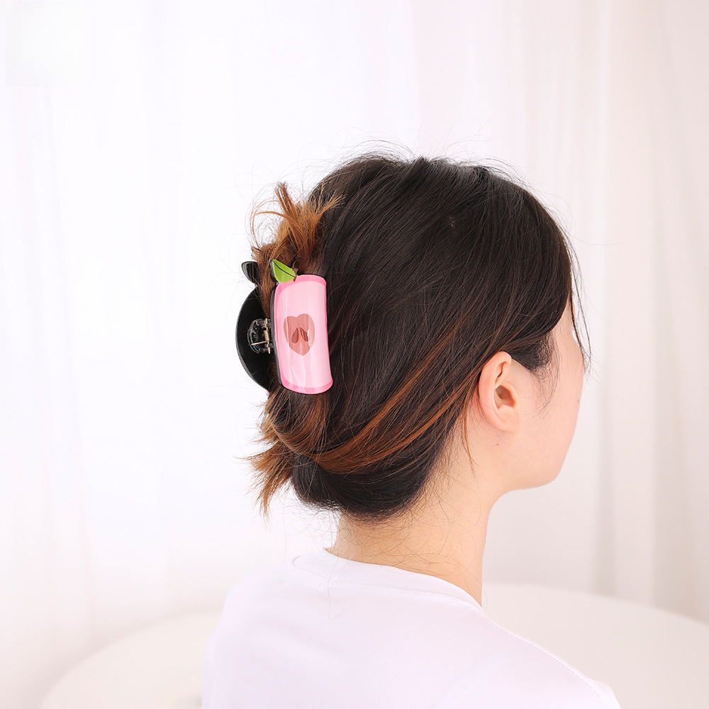 韓国スタイルのフルーツヘアクリップ後頭部ヘアピンサメクリップヘアコームアクセサリー卸売|undefined