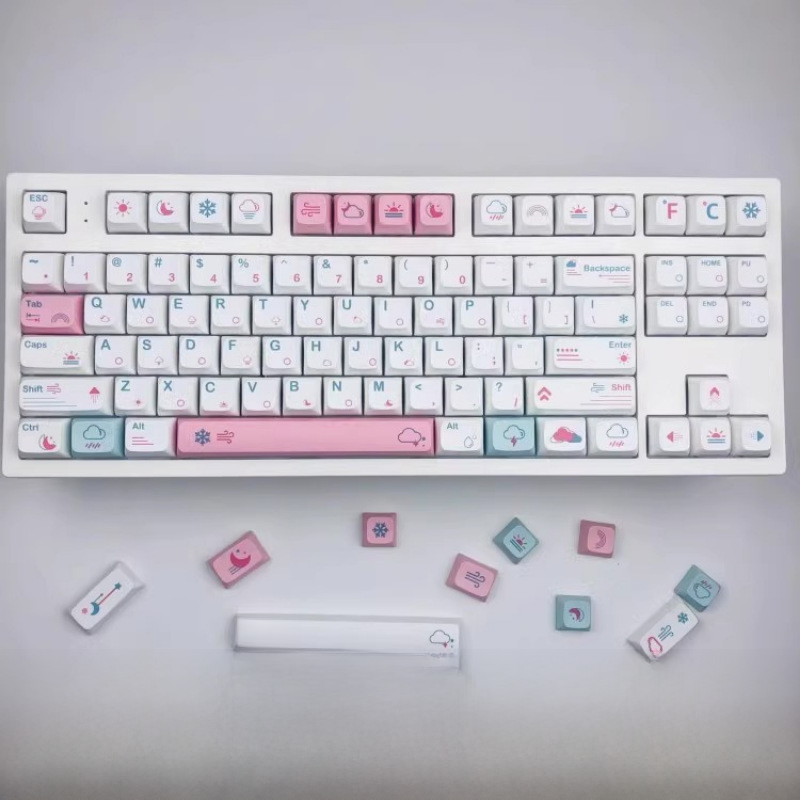 Teclas personalizadas Diy, Teclado mecánico, altura Xda, tecnología de transferencia de calor personalizada, teclas de ordenador Digital