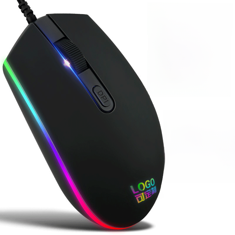 トレンディな USB 光る有線ゲーミングマウスコンピュータ周辺機器 E スポーツカラフルな Rgb マーキーライトマウスデジタルコンピュータ/光学式|undefined