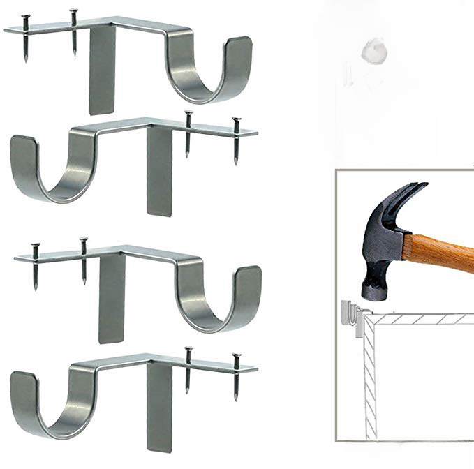 Curtain Rod Brackets創意窗簾杆羅馬杆支架托架 窗簾支架掛鈎