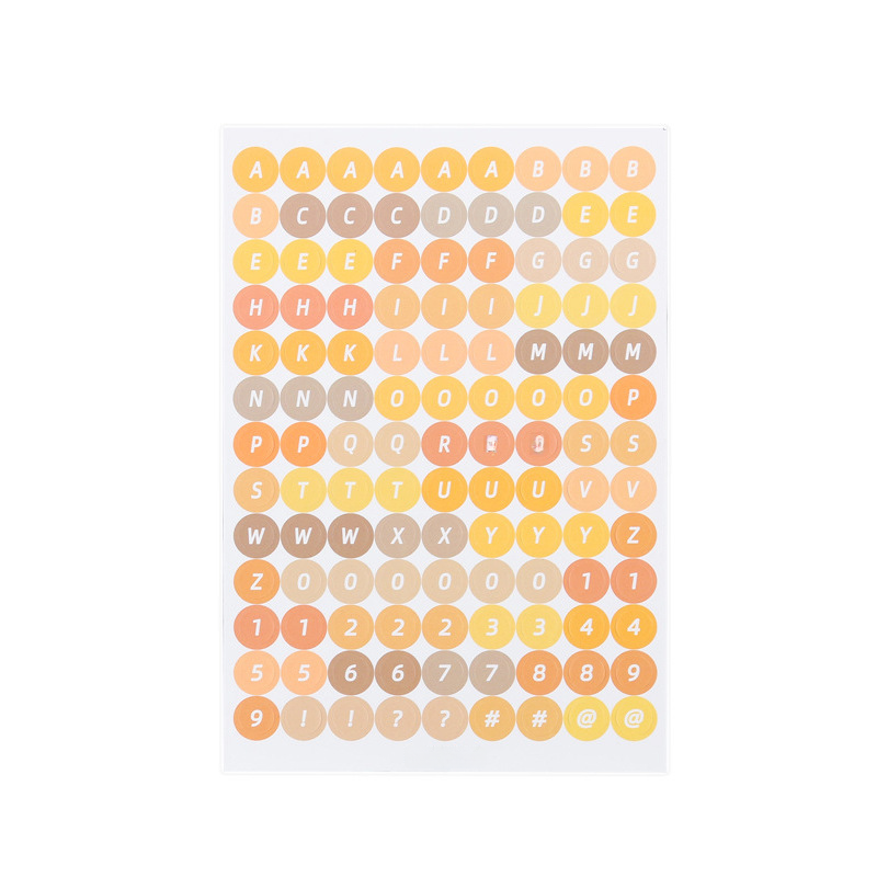 Estilo coreano ins4 piezas digital dot lindo diario pegatinas creativo decorativo material decorativo pegatinas portátiles