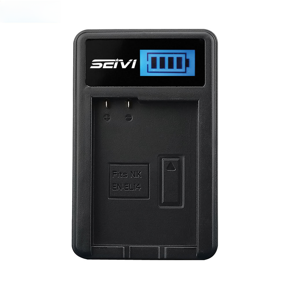 Cargador USB para cámara digital marca Seivi adecuado para cargador de batería Nikon en-el14