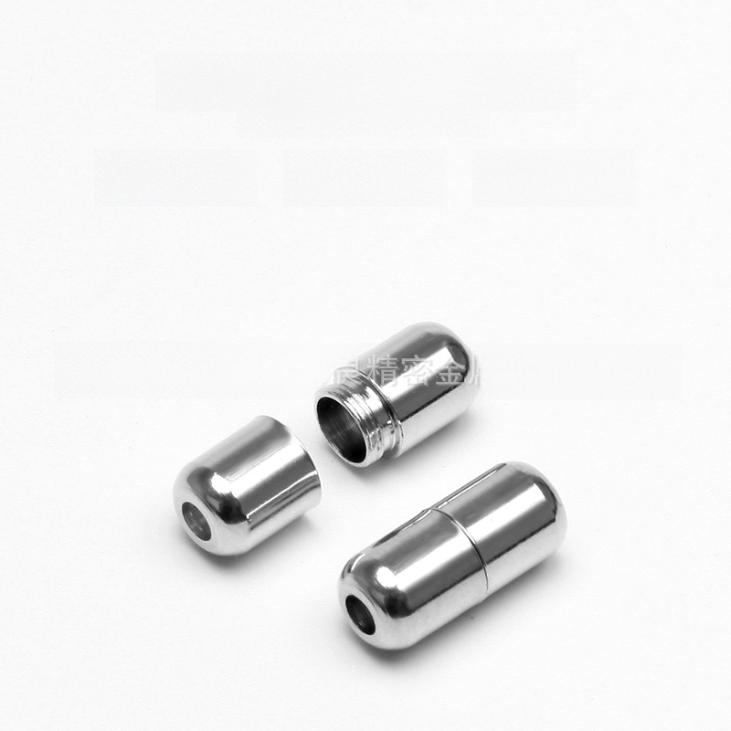 Cordón de zapatos perezoso elástico redondo cordón cápsula hebilla niños adultos hombres y mujeres blanco y negro Martin botas hebilla de cordones sin patente