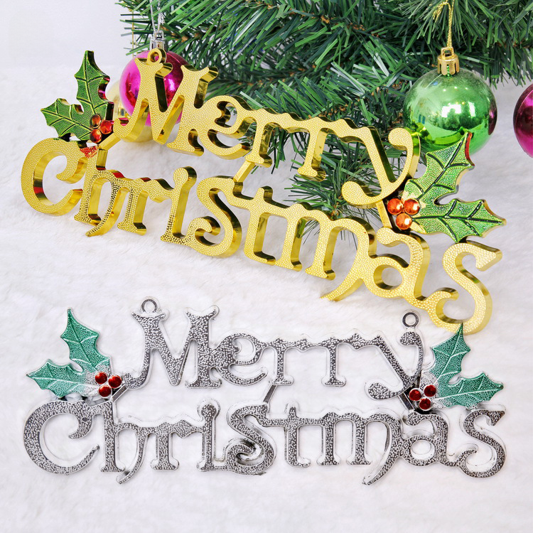 Christmas decoration supplies shopping mall Merry Christmas creative Christmas letter door hanging wholesale