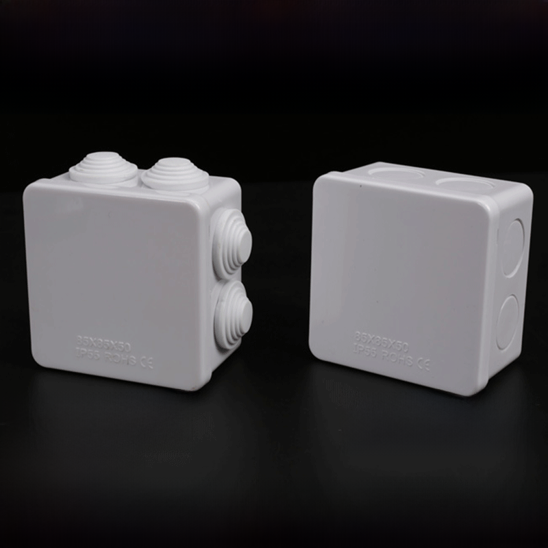 廠家直銷ABS防水接線盒85x85x50mm 電線分線盒端子盒防水盒塑料