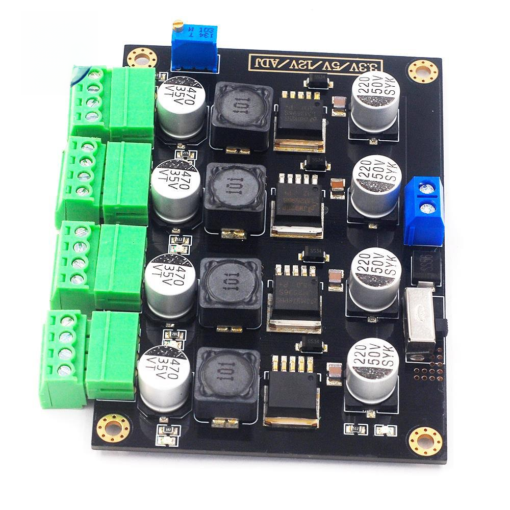 Lm2596 マルチチャンネルスイッチング電源 3.3v/5v/12v/adj 調整可能な電圧出力電源モジュール|undefined