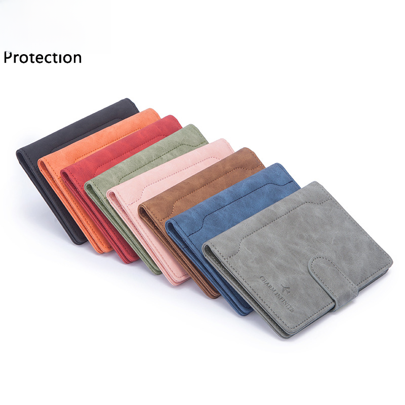 Cross-border 2023 New RFID Passport Holder Simple Clip Multifunctional Document Bag for Men and Women International Travel Passport Case