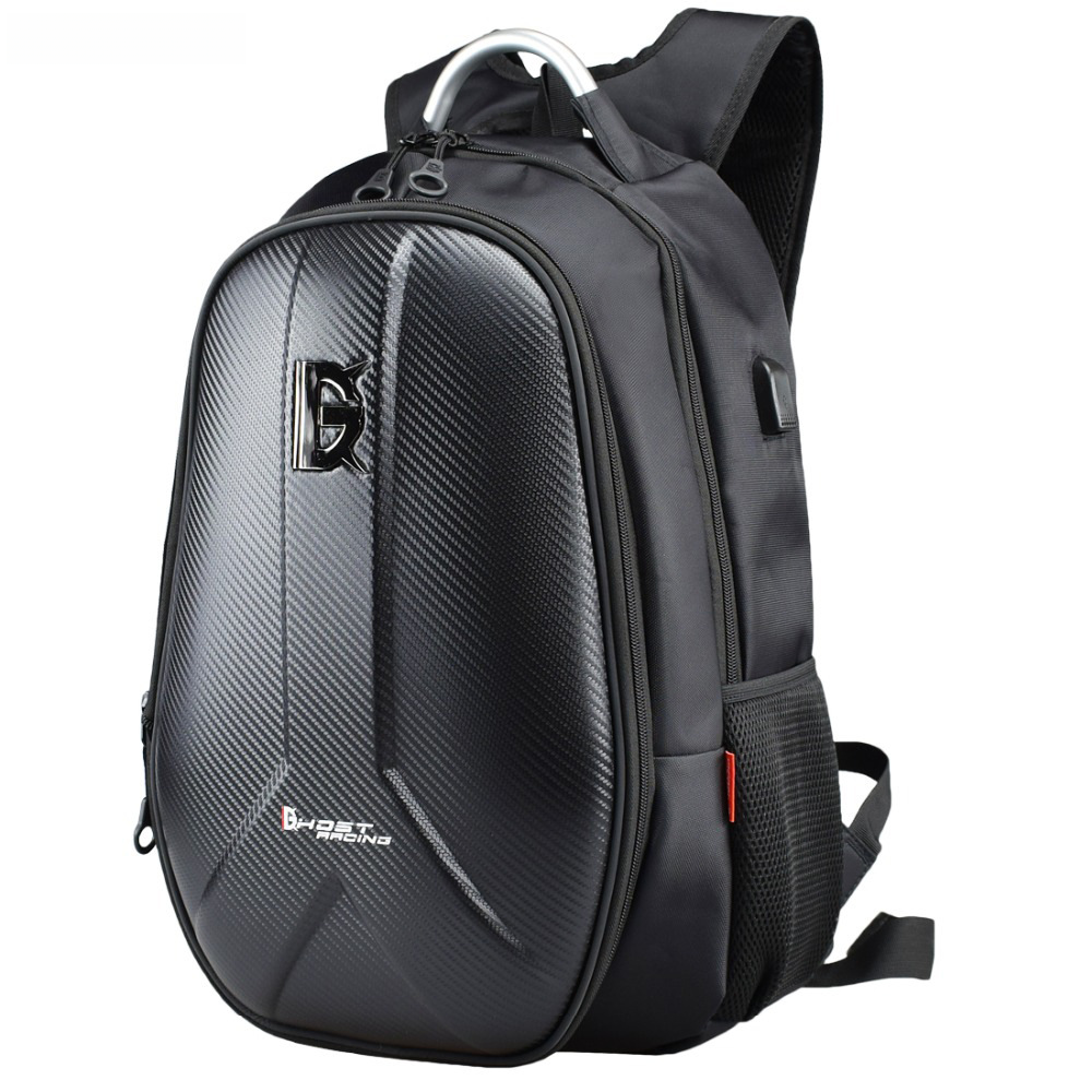 Cross-border new motorcycle shoulder bag men and women large-capacity helmet hard shell backpack leisure riding travel computer bag 