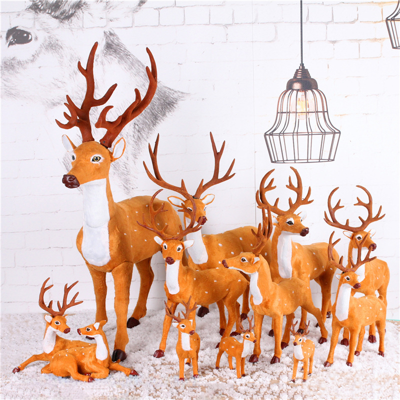 Christmas deer simulation reindeer Christmas window display props desktop ornament deer Christmas decorations