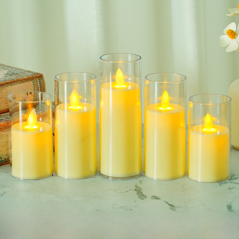 Electronic candle LED electronic candle light ornaments simulation romantic birthday layout creative wedding props long light