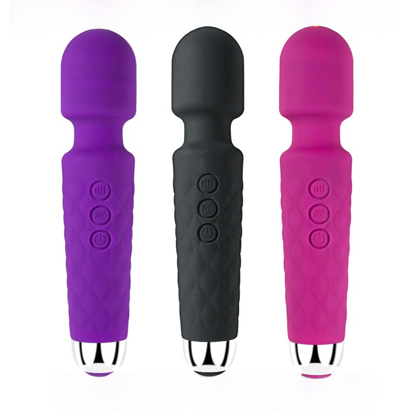 Fun to create fun 20 frequency charging silicone vibrator Knight av female sex toys flirting masturbation equipment wholesale