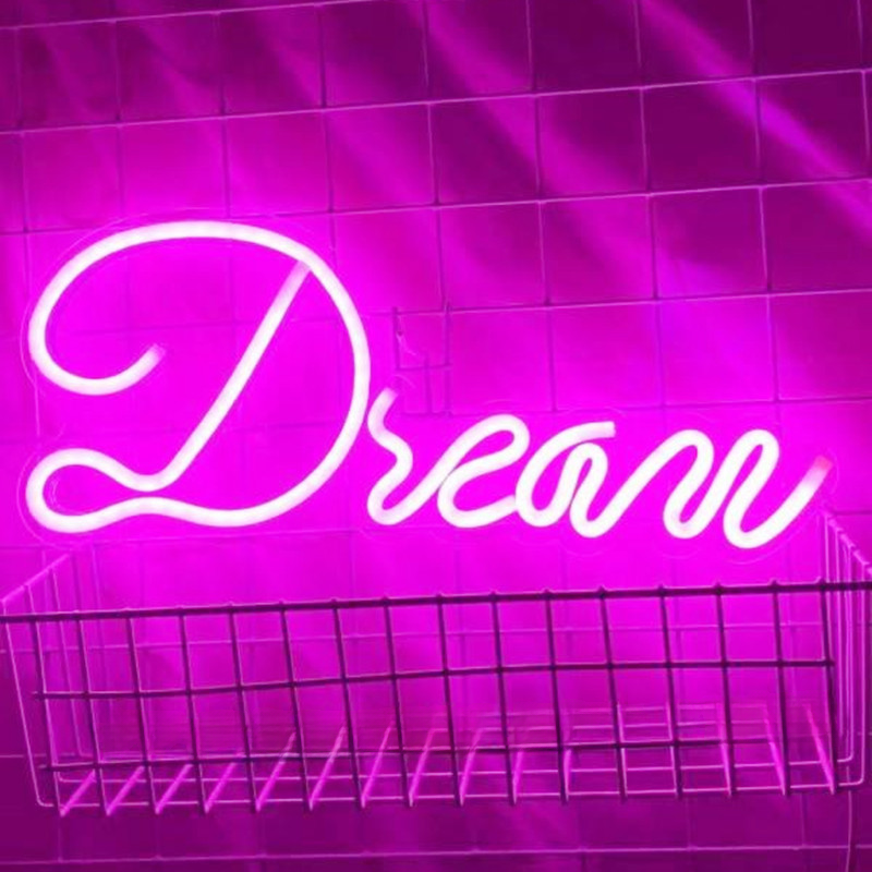 新款LED霓虹背板 Dream亞克力透明背板霓虹燈 led背板霓虹燈