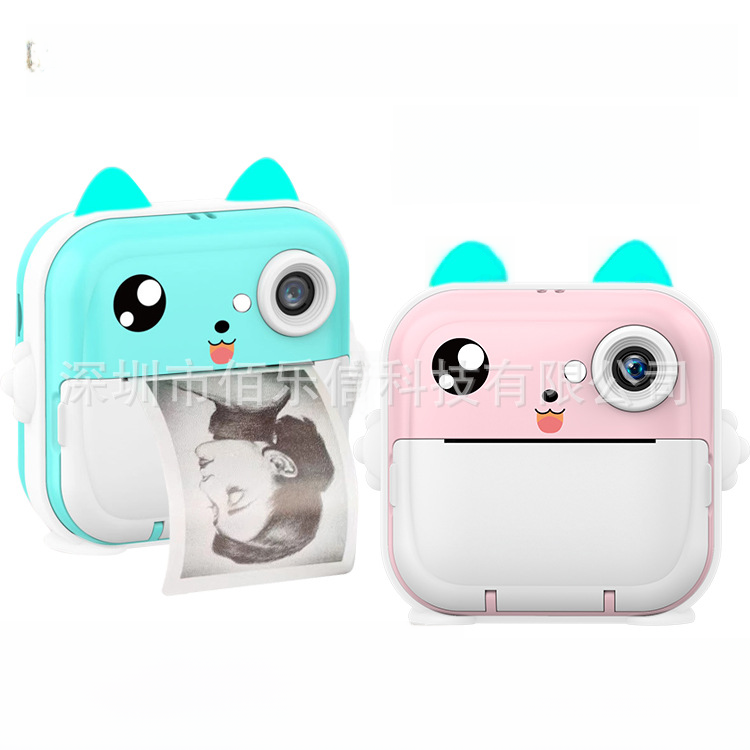 Nueva cámara Digital para niños, Mini cámara de impresión de fotografía con dibujos animados bonitos, cámara de impresión Digital de alta definición