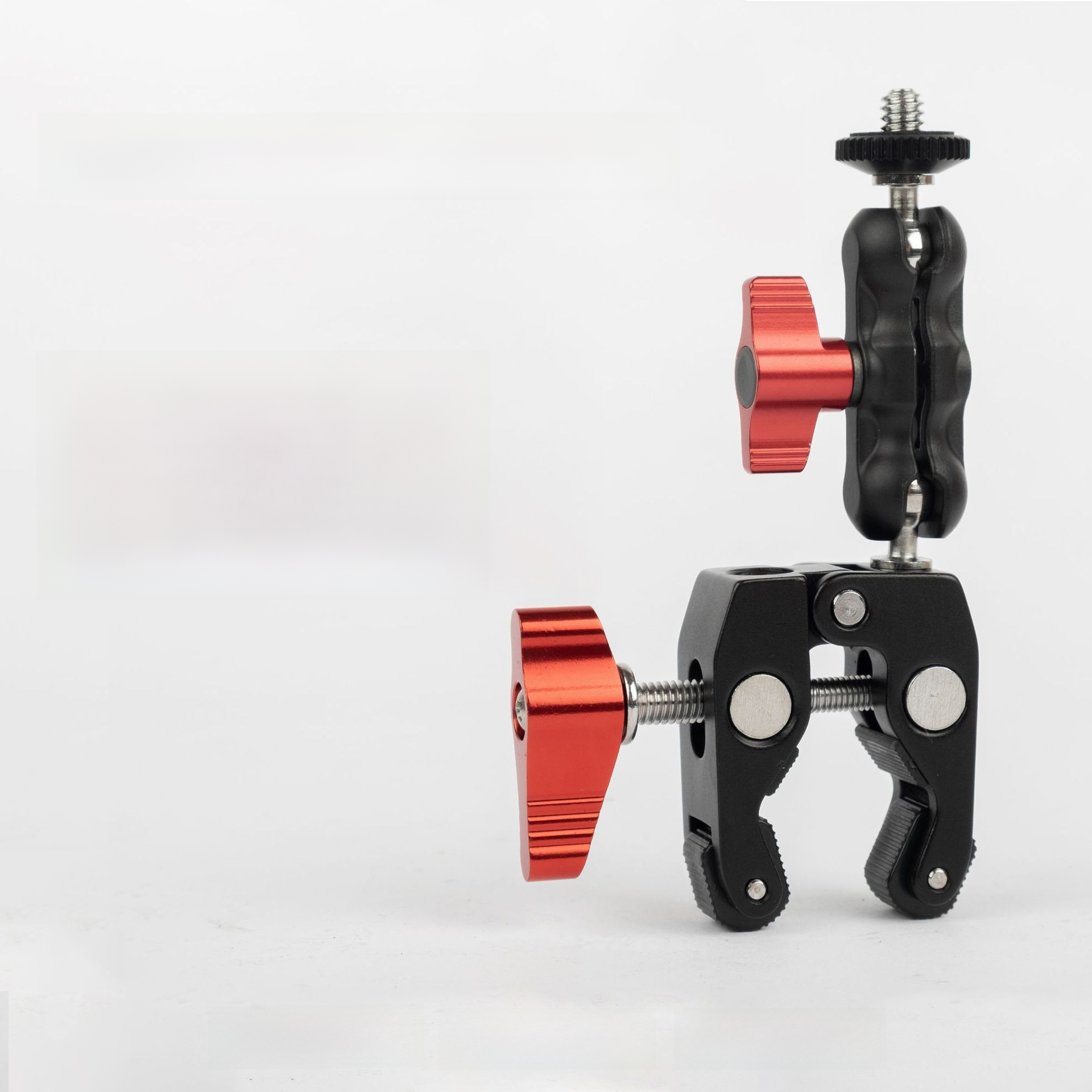 En stock mini mano mágica doble cabeza fuerte abrazadera de cangrejo metal doble cabeza de bola universal mano guisante abrazadera soporte