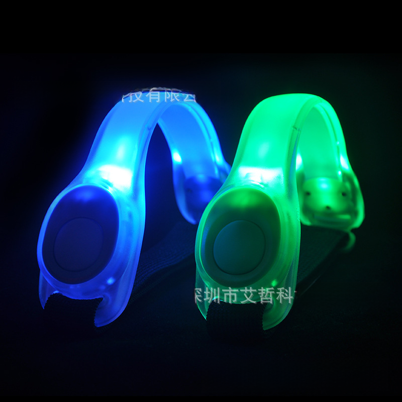 Glowing Silicone Arm Strap Night Running Cycling Night Light Arm Light Fluorescent Bracelet Supports Printing LOGO Factory Direct Supply
