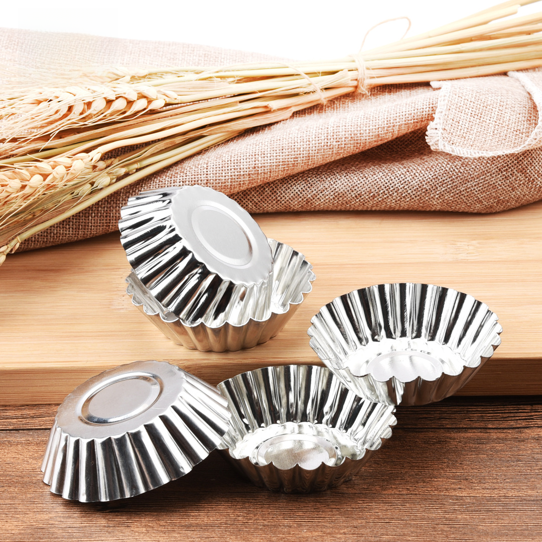 Baking chrysanthemum cup tart mold cake cup jelly mold flat bottom cake mold tinplate baking tools