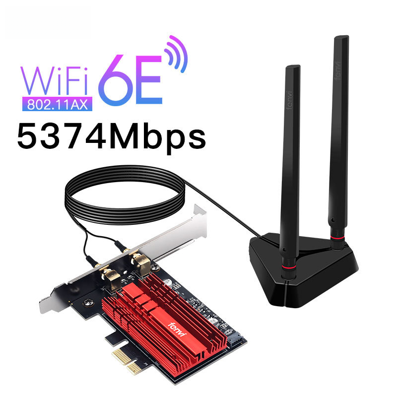 Fenvi Ax210 ワイヤレスネットワークカード Pcie デスクトップ内蔵 Wifi6e ギガビットレシーバーデジタルコンピュータ/ネットワークカード/ネットワーク|undefined