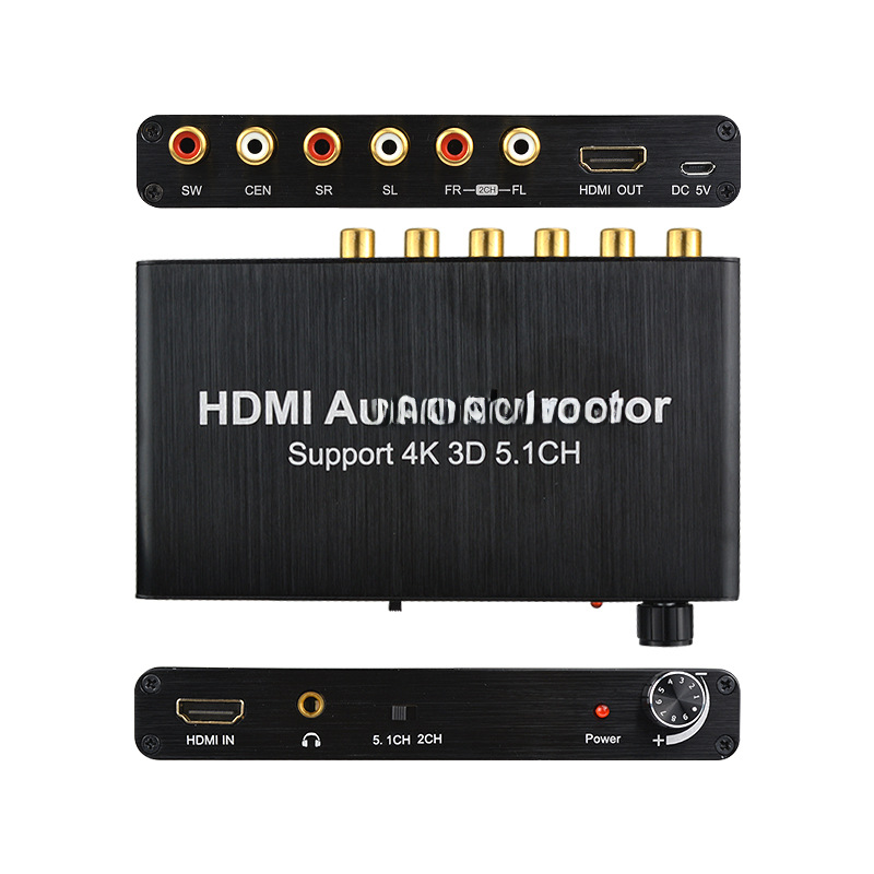 Factory Wholesale HDMI Audio Decoder 4K HDMI 5.1 Digital Audio Decoder Separator Converter