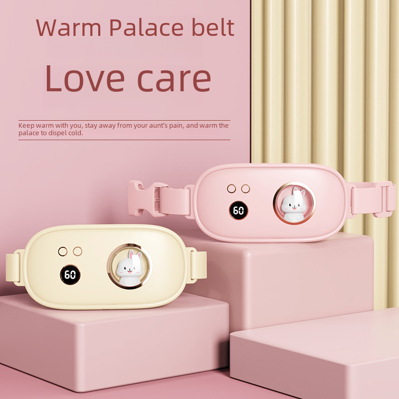 2024 New Auntie Digital Display Massage Warming Palace USB Charging Mugwort Relief Massage Therapy Warming Palace Artifact