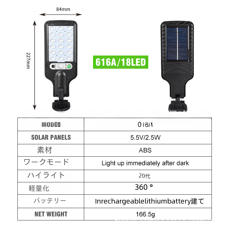 新しいソーラー屋外 Led ガーデンウォールランプ誘導中庭バルコニーガレージドア防水安全道路ランプ|undefined