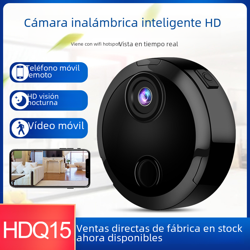 Cámara de visión nocturna infrarroja inalámbrica Hdq15 de alta definición 1080p Wifi para deportes al aire libre de seguridad del hogar