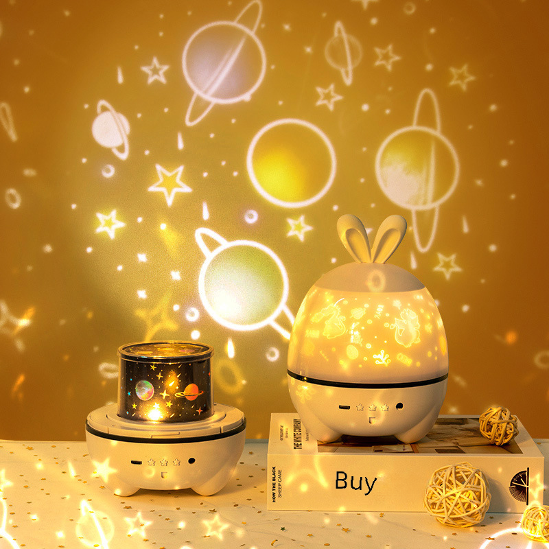 Starlight Projector LED Music Bluetooth Speaker Ocean Universe Children's Projector Qixi Gift Same Version