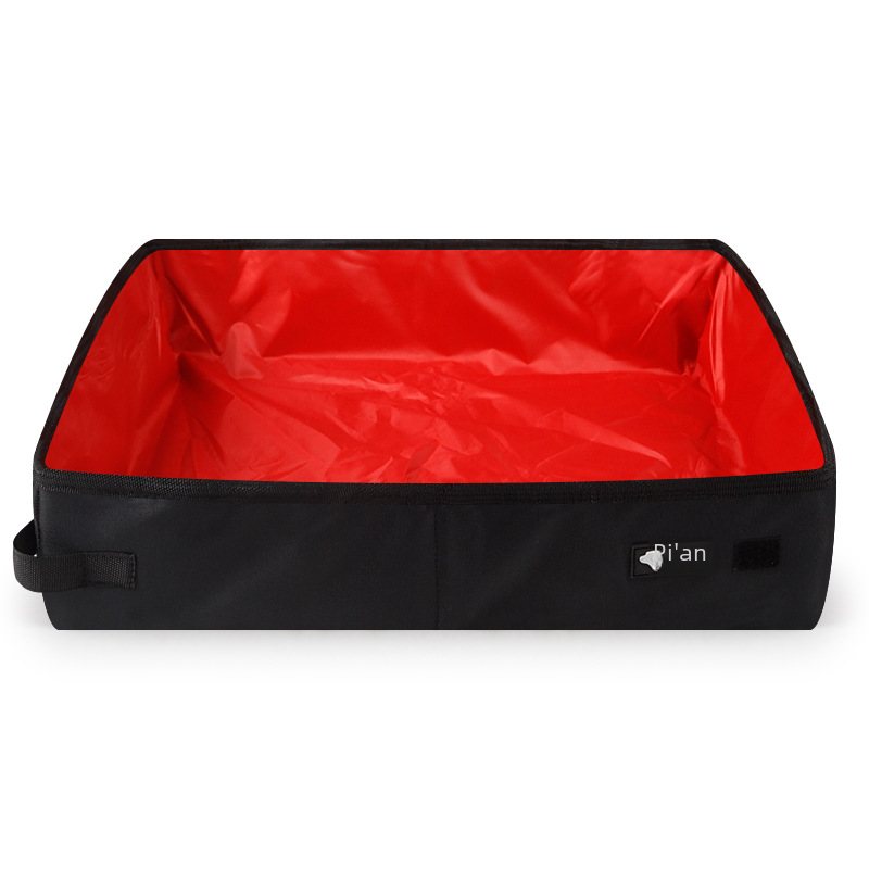 Wholesale portable foldable cat litter box cross-border cat litter box practical waterproof oxford cloth cat litter box