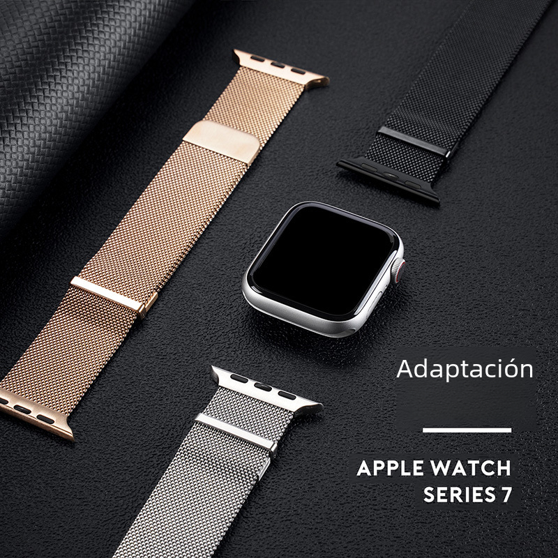 Para Apple Watch Milan Correa al por mayor iWatch magnético Apple correa de acero inoxidable cadena de reloj de metal