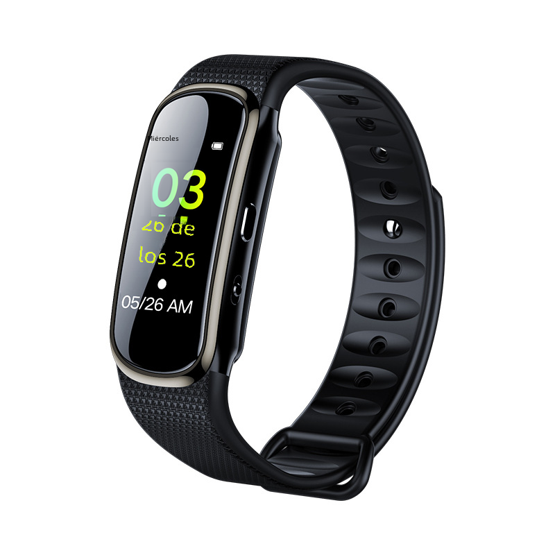 Fabricante X1 control de voz grabadora HD Reducción ruido inteligente deportes pulsera Bluetooth MP3 reproducción