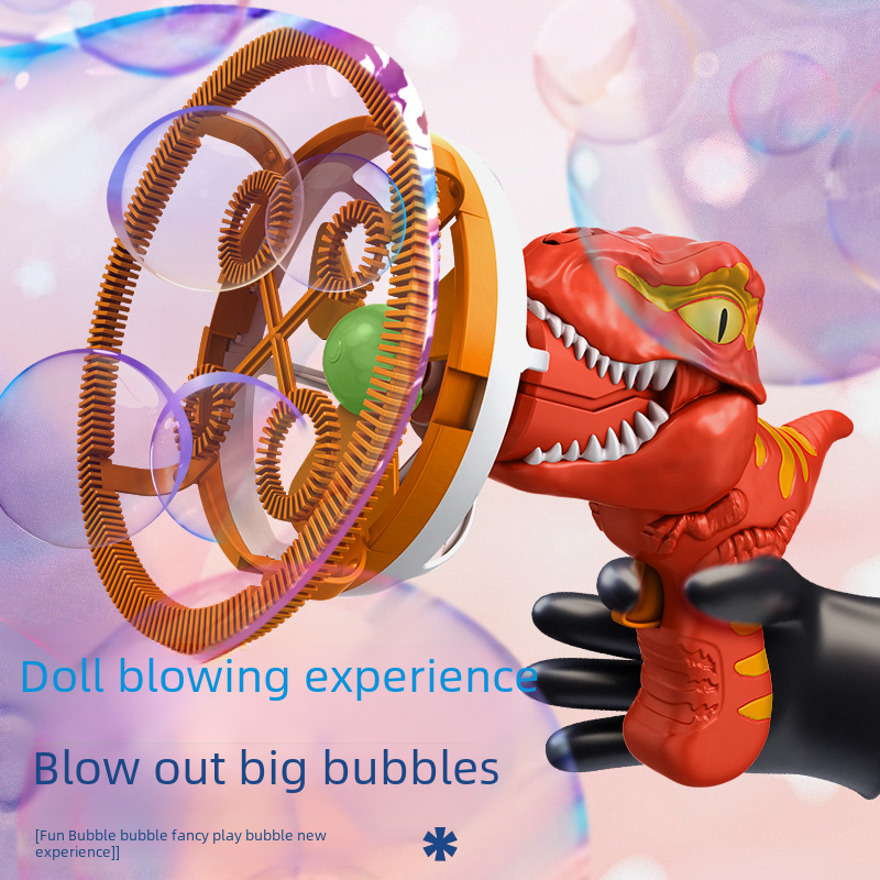 The New Dinosaur Electric Bubble Gun, Large Bubble-in-Bubble for Kids, Fully Automatic T-Rex Bubble Machine, Best Selling on Stands