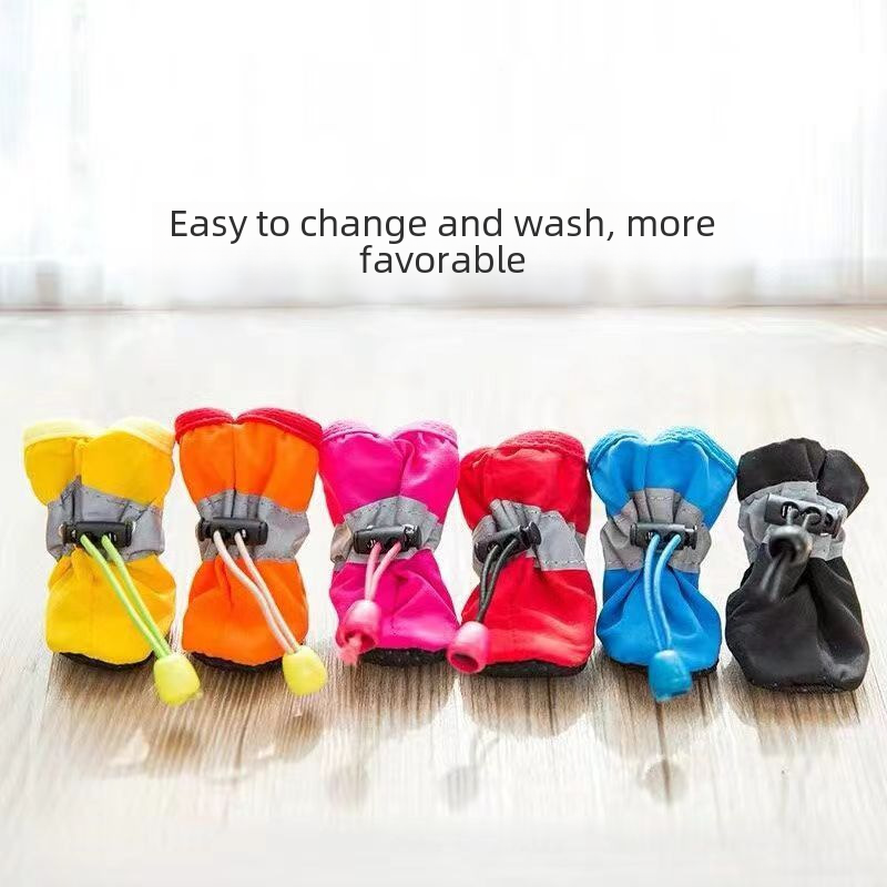 Dog shoes, small dogs, breathable soft-soled shoes for all seasons, Teddy Bichon pets, anti-fall, non-slip, warm shoe covers and foot covers