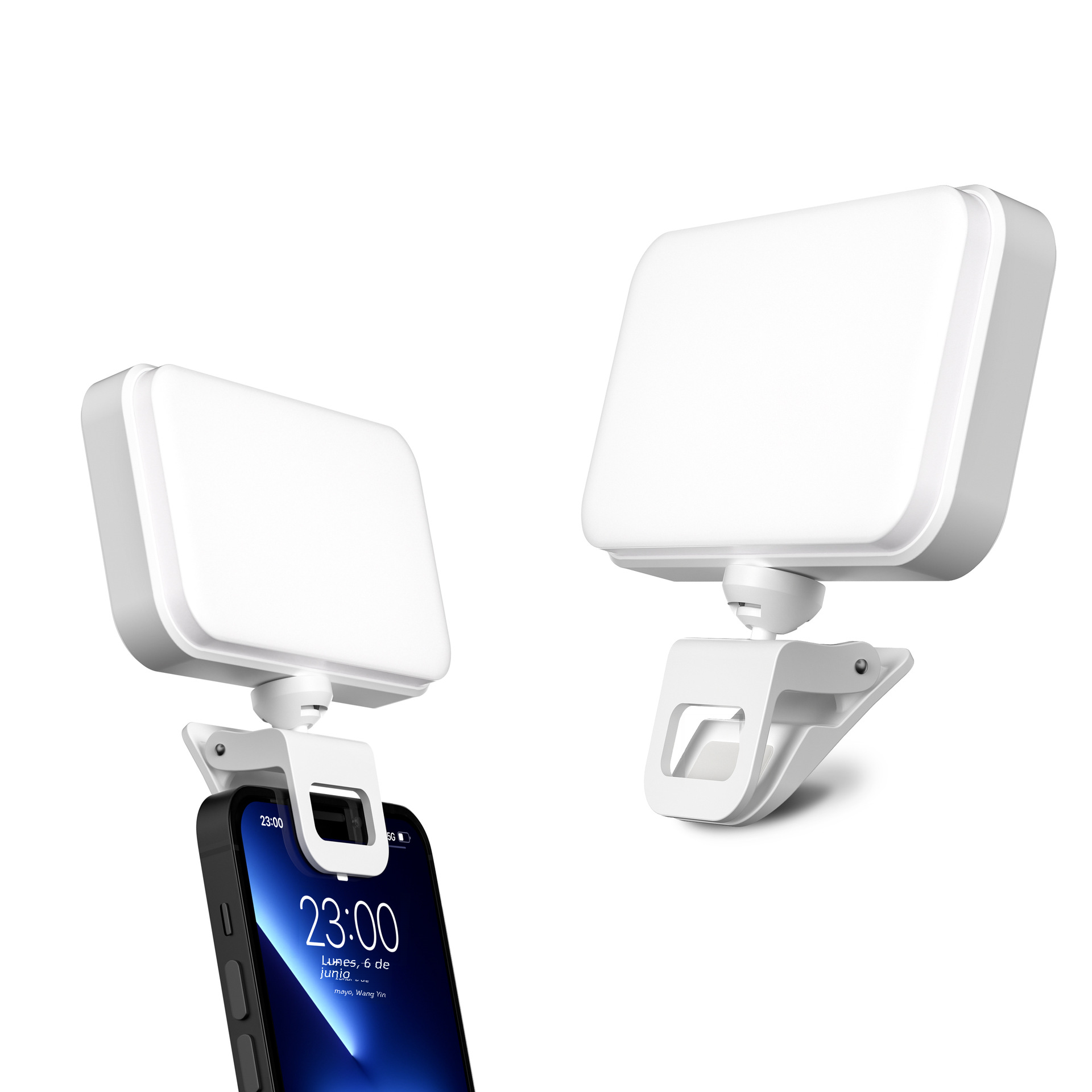 Luz de relleno Led portátil para transmisión en vivo móvil, videoconferencia, Selfie, luz suave, lámpara de suplemento para sesión de fotografía