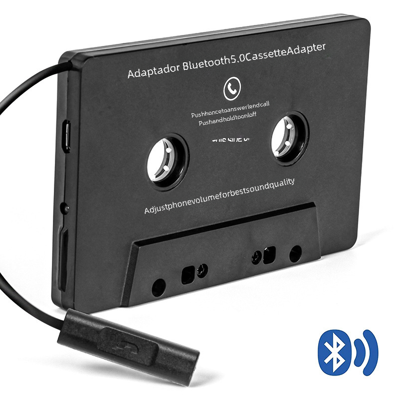 Coche Bluetooth cinta convertidor antiguo-Fashion reproductor de cassette coche MP3 bluetooth manos libres cinta de grabación de teléfono