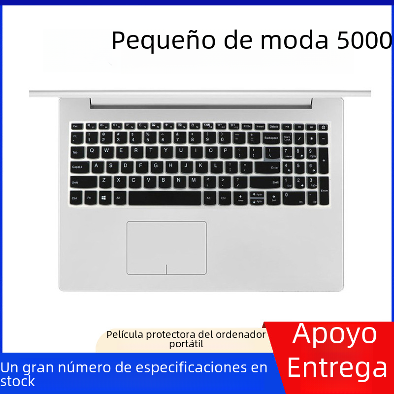 Adecuado para Lenovo pequeña moda 5000 teclado película protectora 15,6 pulgadas portátil caso