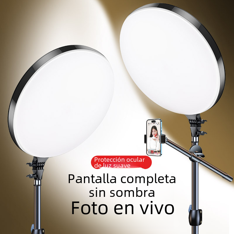 Teléfono móvil soporte en vivo equipo de belleza de luz de relleno conjunto completo de video de grabación de fotos selfie profesional red TikTok Red Anchor