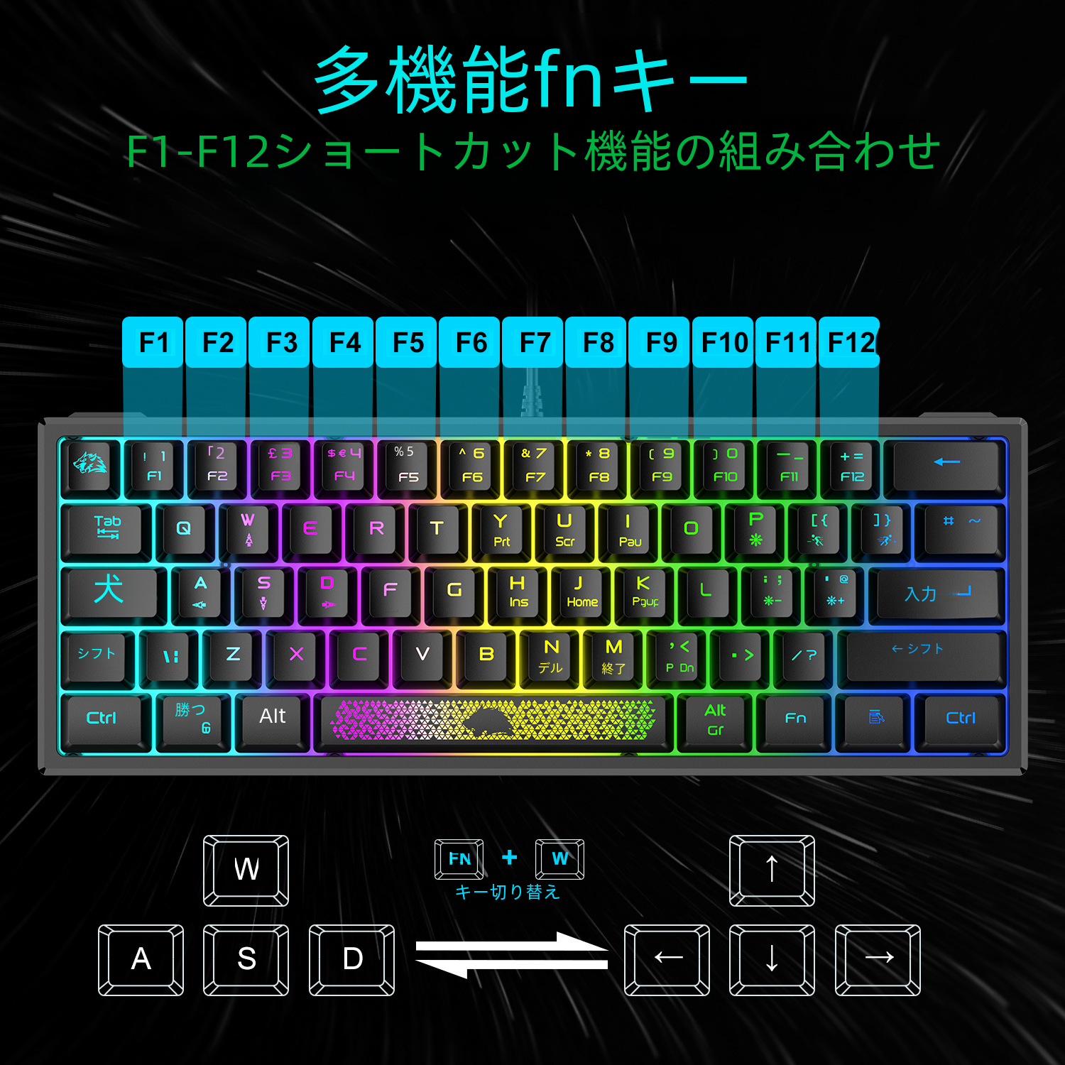 デジタルコンピュータキーボード - 有線ゲーミングキーボード Rgb バックライト - ゲーマー、オフィスワーカーに最適|undefined