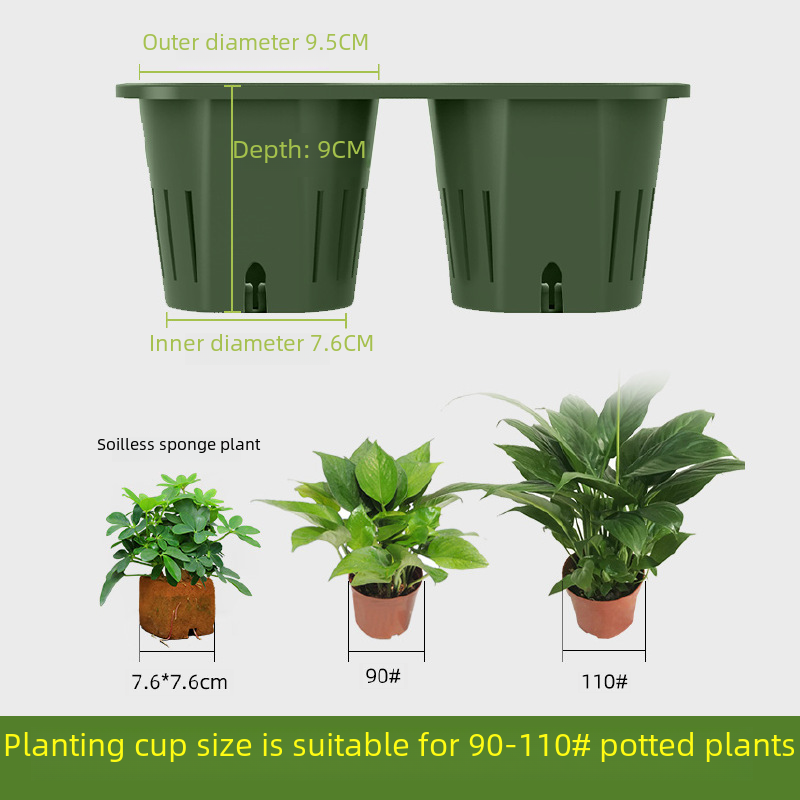 跨境園藝植物牆壁掛花盆自吸水多肉陽台水培塑料批發立體垂直綠化