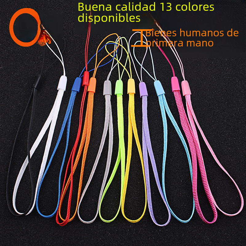 Cuerda de pino u disco selfie palo Sling pequeño ventilador corto teléfono móvil cuerda pecho tarjeta Tarjeta de fábrica cordón 13 color en stock al por mayor