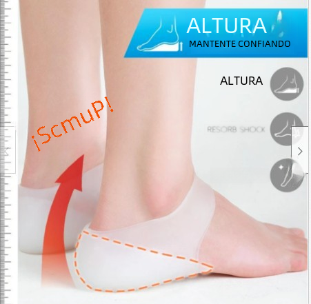 Plantilla invisible altura aumento corto transparente pie almohadilla silicona hombres y mujeres Internet celebridad mismo antideslizante