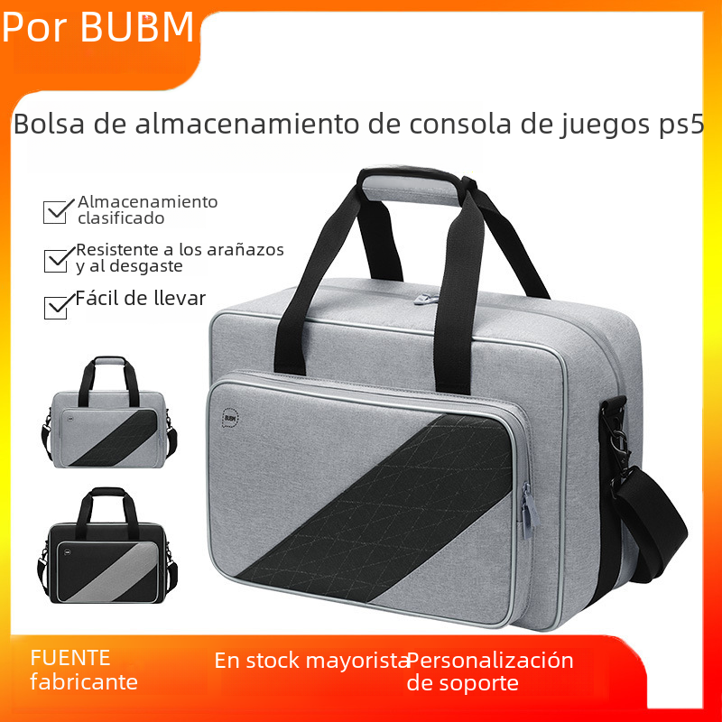 Bubm Original Factory Ps5 bolsa de almacenamiento para consola de juegos adecuada para Sony Ps5 Host controlador de juegos de almacenamiento
