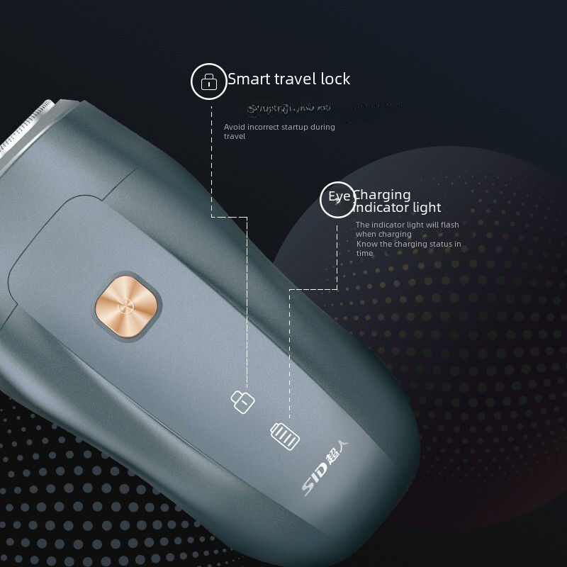 SID/Superman double-head electric shaver RS275 portable fast charging shaver full body washable floating shave