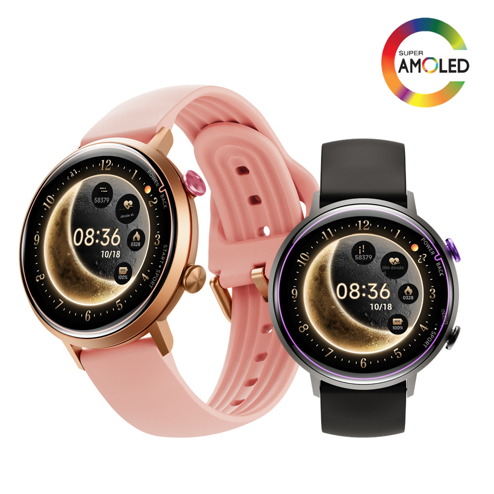 W2 nuevo 1. 32 amled HD ultrafino reloj Bluetooth para mujer científico monitoreo del sueño profundo impermeable