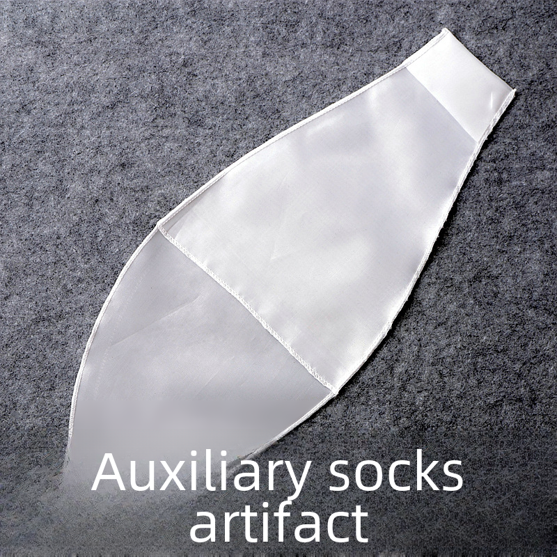 Assistant Socks Helper Compression Stockings Vein Socks Knee-High Socks Pure White Foot Aids Tool Factory Wholesale