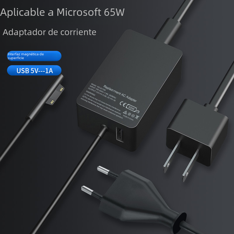 Superficie Pro3 del adaptador del ordenador portátil de Microsoft 65W 44W 36W 4 5 6 7 X