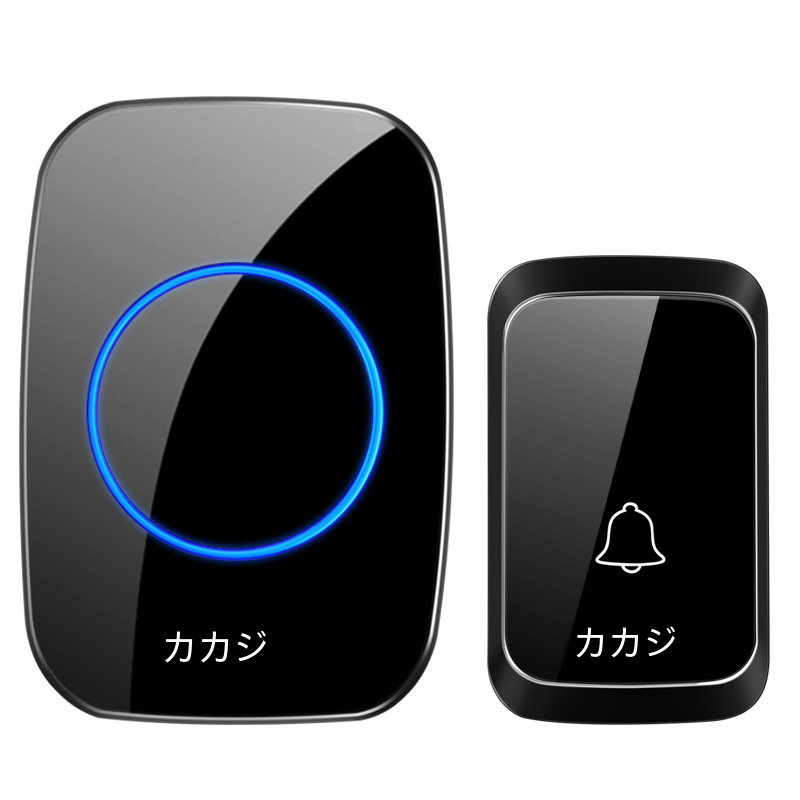 スマートホームワイヤレスドアベル 1 対 1 バッテリーバージョン DC 電源オールバッテリープラグなし防水ドアベル|undefined
