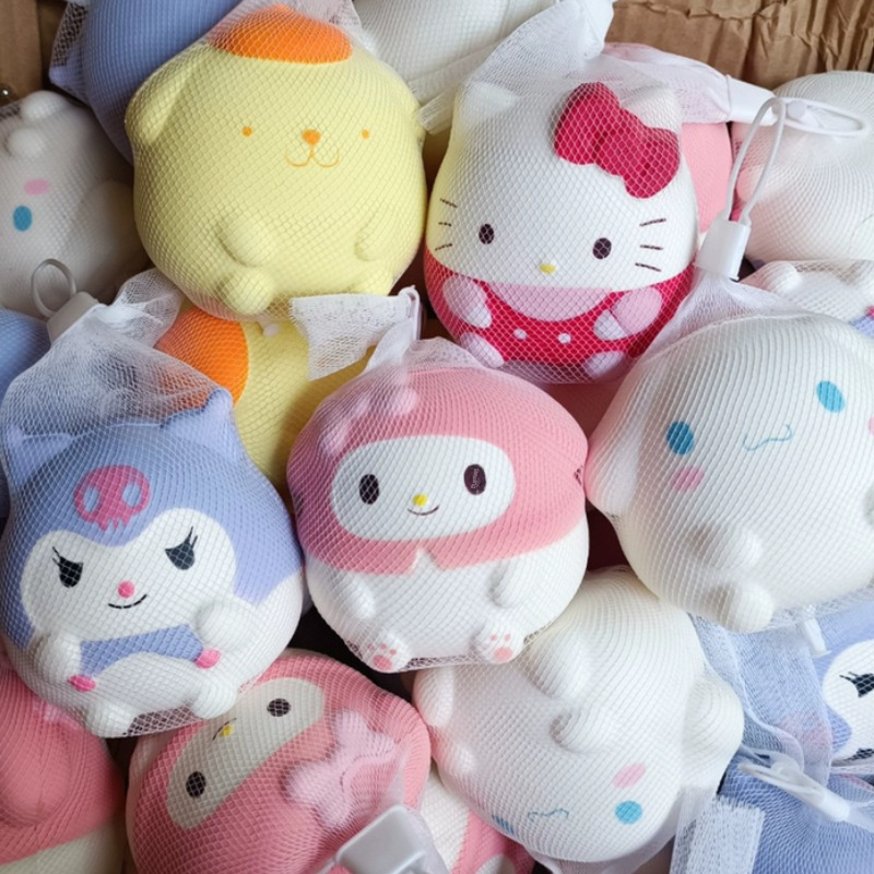 Nerf Sling Bag Sanrio Stress Relief Toy Slow Rebound Stress Relief Tool Cinnamon Dog Cartoon Figurine 