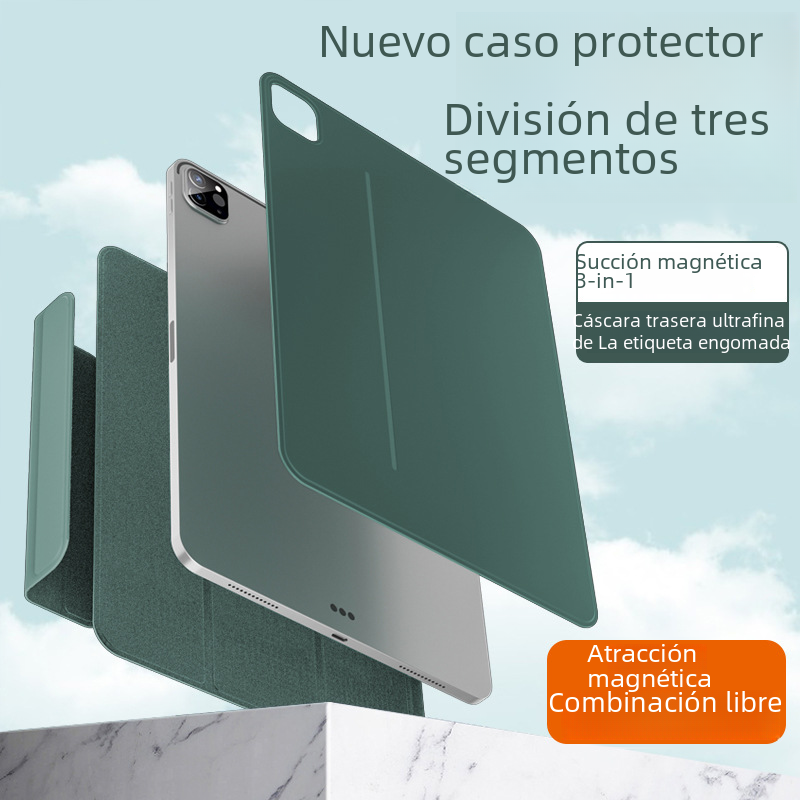 Funda protectora iPad10 aplicable Tablet PC Pro11 Juego Air13 Clip de doble cara Mini magnético dividido de 12,9 pulgadas