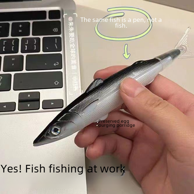 Creative and funny salted fish shaped ballpoint pen ocean series ballpoint pen fish shaped pen European American Japanese Korean gift fish 