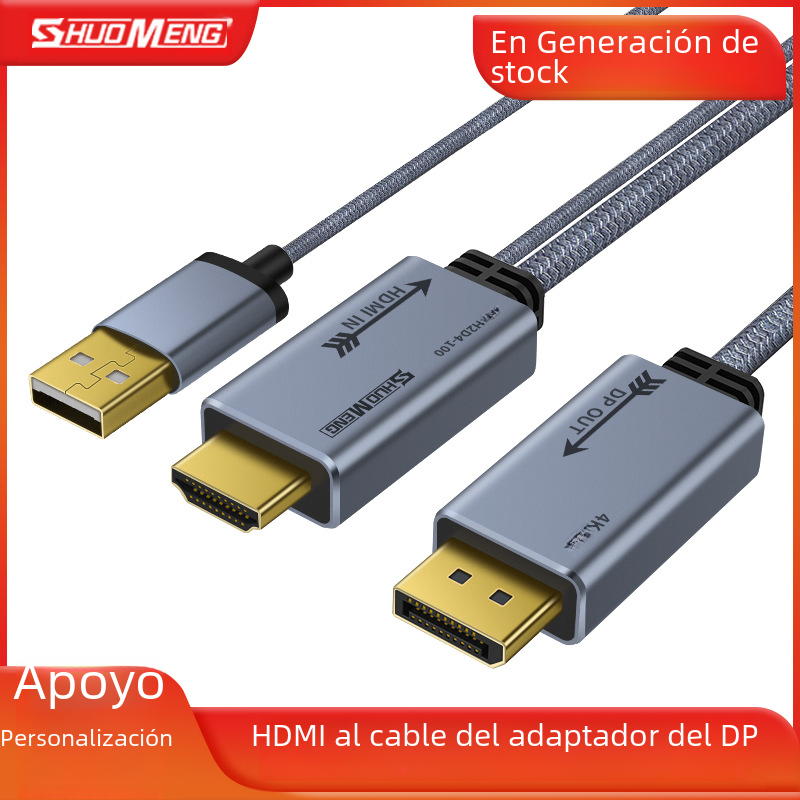 HDMI a DP cable 4K60Hz convertidor de vídeo conexión de la computadora monitor puerto displayport CS5801